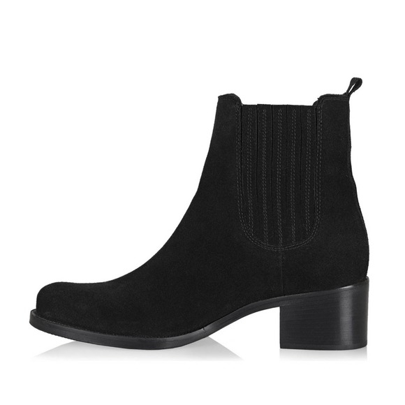 ✨NEW✨ LA CANADIENNE Prince Waterproof Suede Ankle Boot in Black Sz US 7M